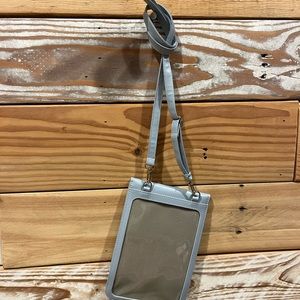 Shoulder phone and credit cards holder